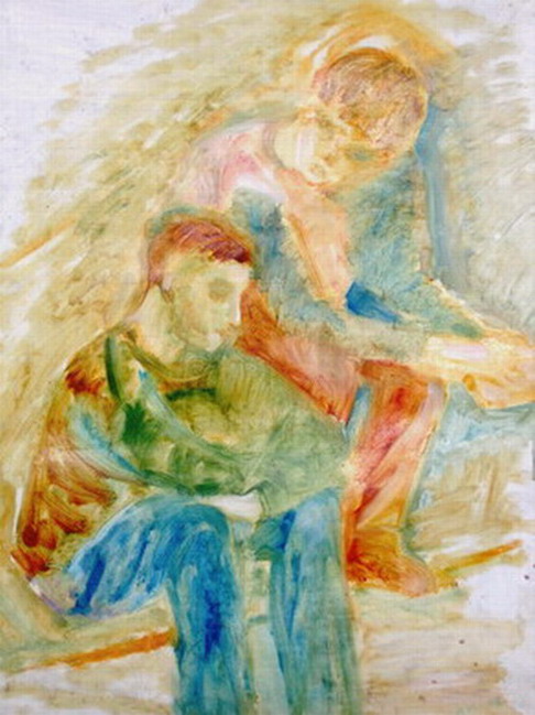 Сочинение по картине: Меркулов - "Этюд (Мальчики)"